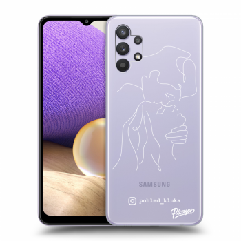 Picasee silikonový průhledný obal pro Samsung Galaxy A32 5G A326B - Forehead kiss White