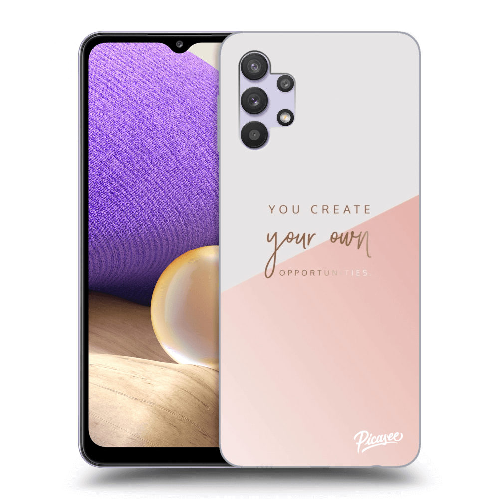 Picasee silikonový černý obal pro Samsung Galaxy A32 5G A326B - You create your own opportunities