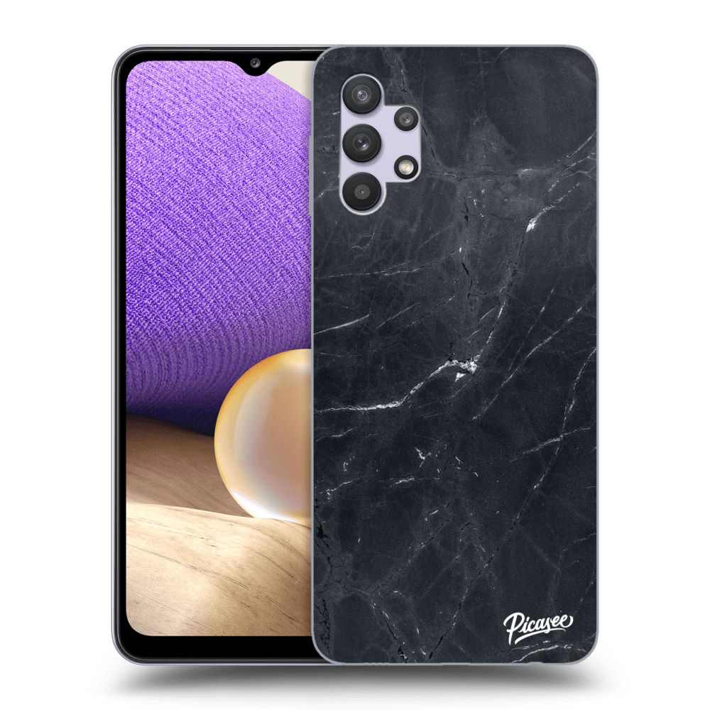 Picasee silikonový průhledný obal pro Samsung Galaxy A32 5G A326B - Black marble