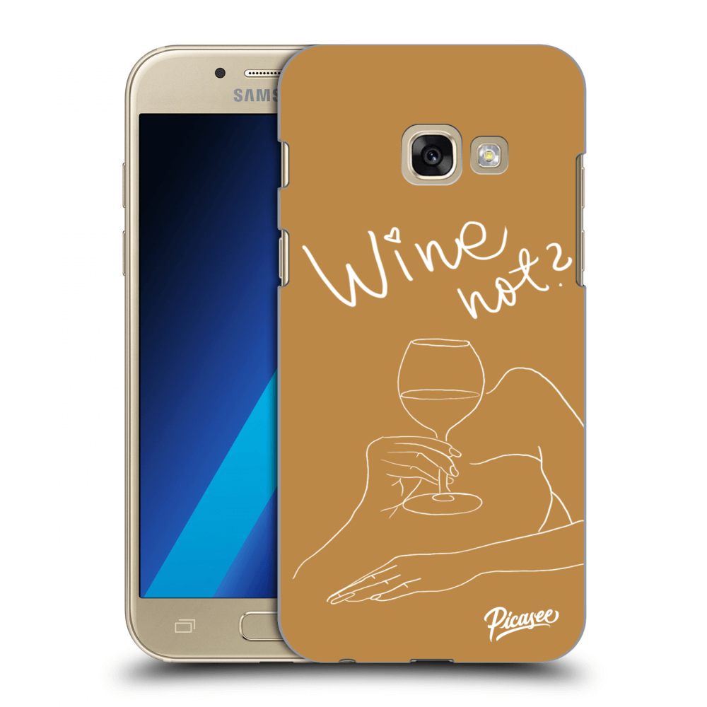 Picasee silikonový průhledný obal pro Samsung Galaxy A3 2017 A320F - Wine not