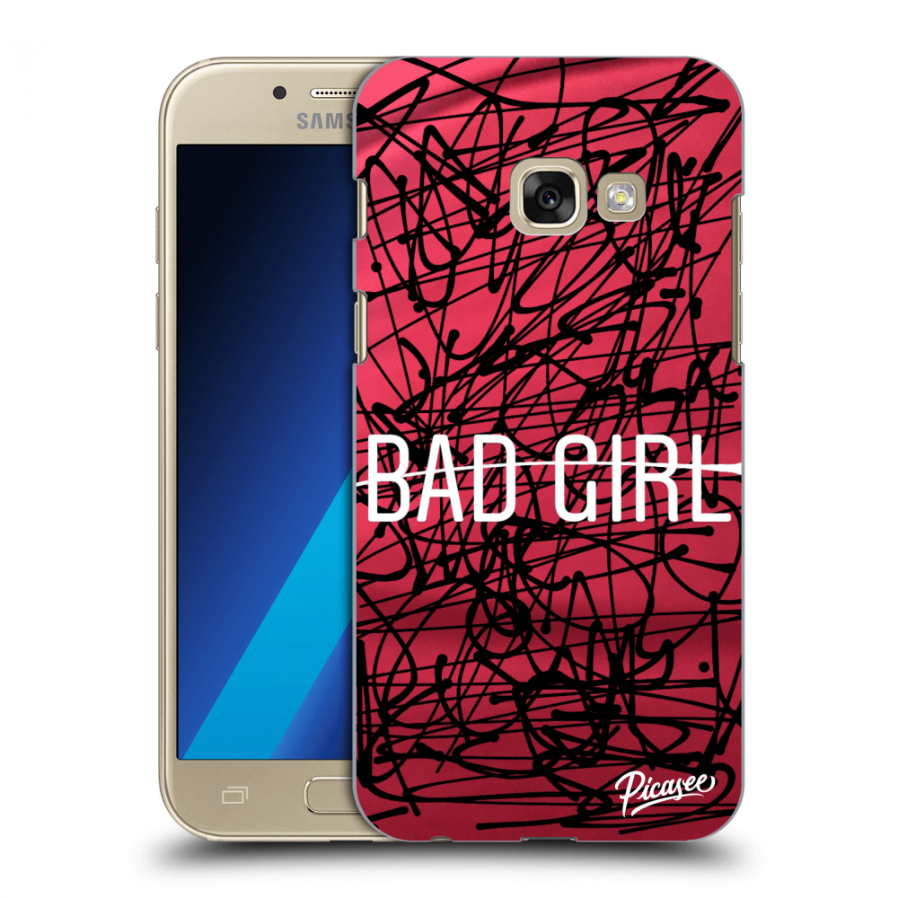Picasee silikonový průhledný obal pro Samsung Galaxy A3 2017 A320F - Bad girl