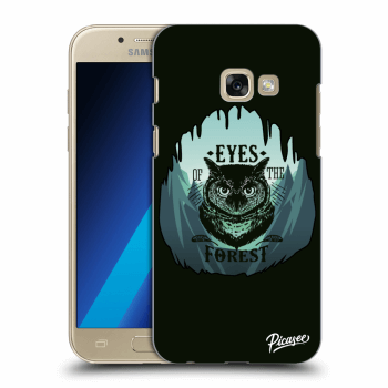 Picasee silikonový průhledný obal pro Samsung Galaxy A3 2017 A320F - Forest owl