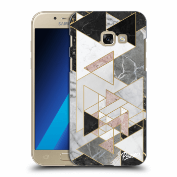 Picasee silikonový průhledný obal pro Samsung Galaxy A3 2017 A320F - Light geometry