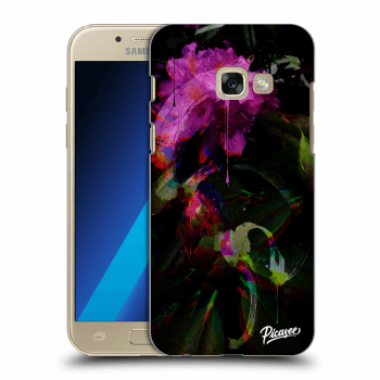 Picasee silikonový průhledný obal pro Samsung Galaxy A3 2017 A320F - Peony Color