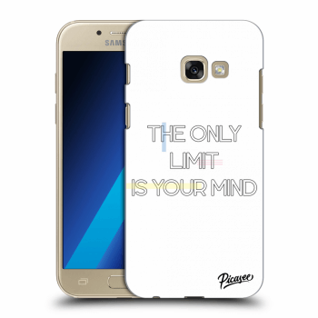Picasee silikonový průhledný obal pro Samsung Galaxy A3 2017 A320F - The only limit is your mind