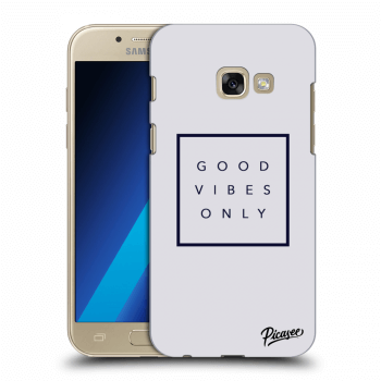 Picasee silikonový průhledný obal pro Samsung Galaxy A3 2017 A320F - Good vibes only