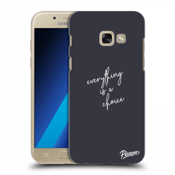 Picasee silikonový průhledný obal pro Samsung Galaxy A3 2017 A320F - Everything is a choice