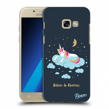 Picasee silikonový průhledný obal pro Samsung Galaxy A3 2017 A320F - Believe In Unicorns