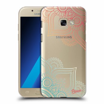 Picasee silikonový průhledný obal pro Samsung Galaxy A3 2017 A320F - Flowers pattern