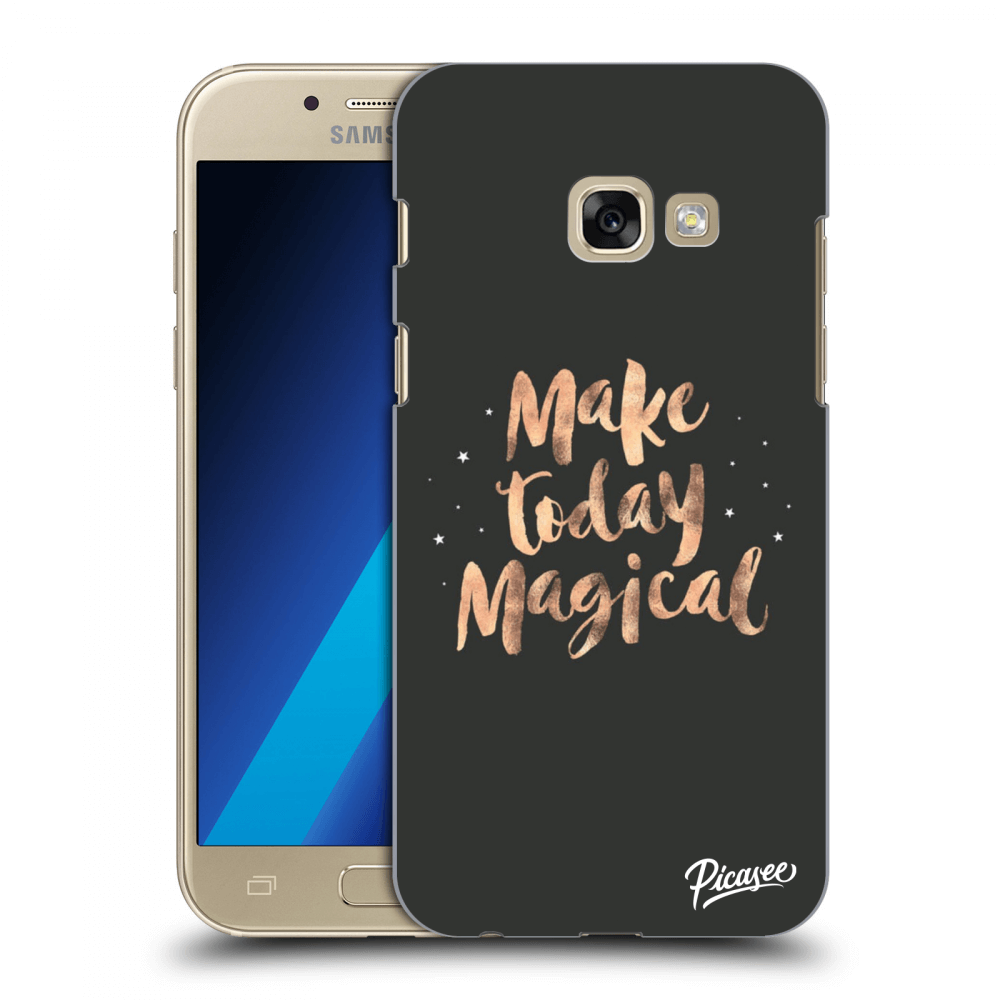 Picasee silikonový průhledný obal pro Samsung Galaxy A3 2017 A320F - Make today Magical