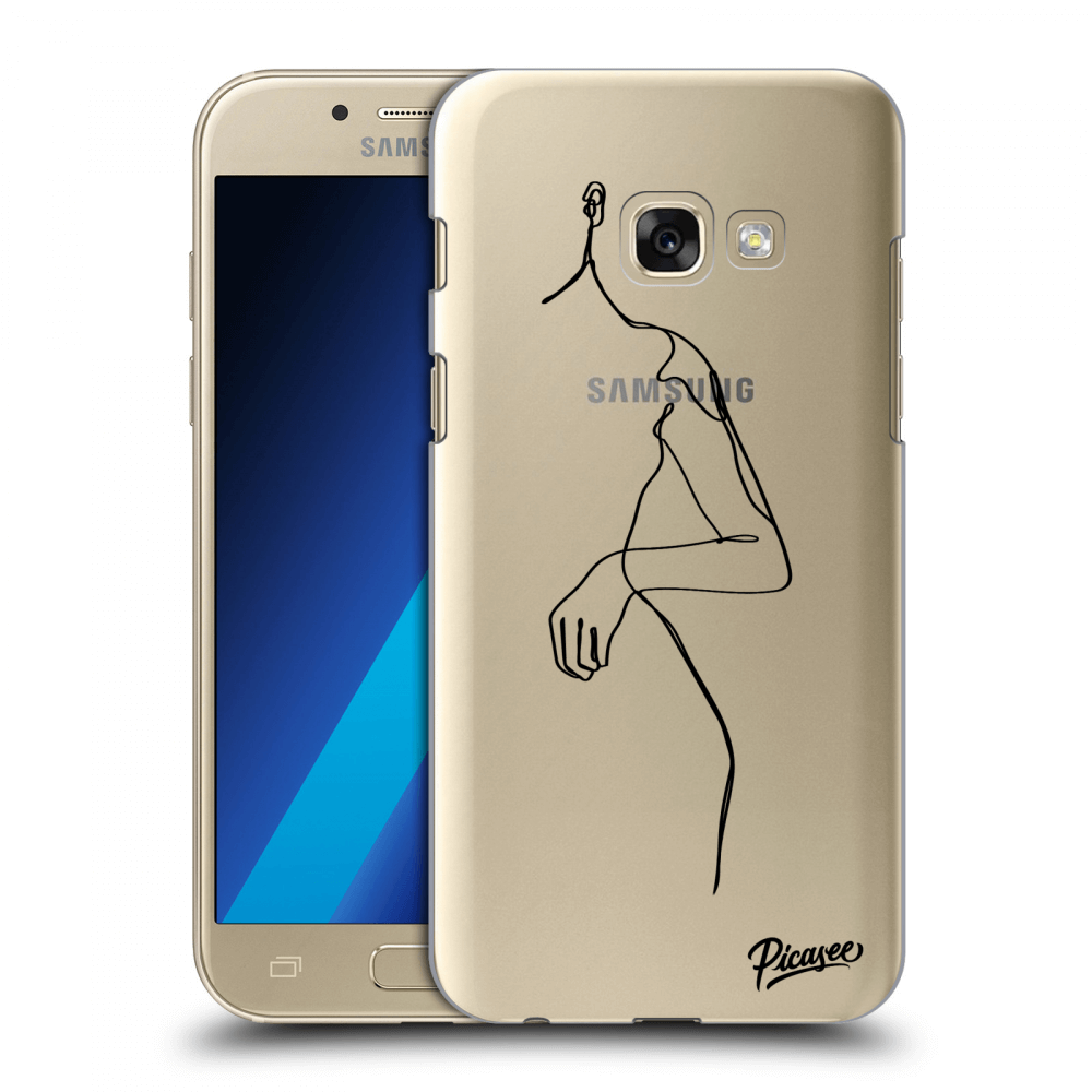 Picasee silikonový průhledný obal pro Samsung Galaxy A3 2017 A320F - Simple body
