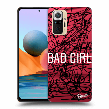 Picasee silikonový průhledný obal pro Xiaomi Redmi Note 10 Pro - Bad girl
