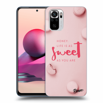 Picasee silikonový černý obal pro Xiaomi Redmi Note 10S - Life is as sweet as you are
