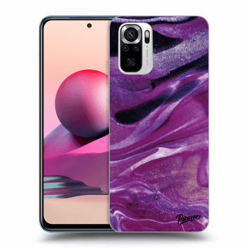 Obal pro Xiaomi Redmi Note 10S - Purple glitter
