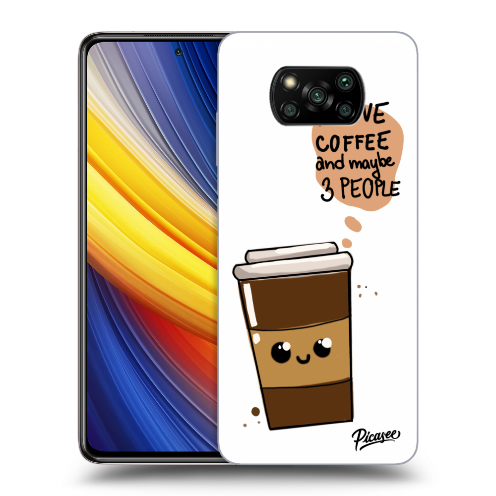 Picasee silikonový průhledný obal pro Xiaomi Poco X3 Pro - Cute coffee
