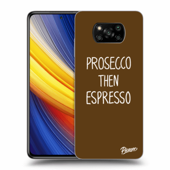 Picasee silikonový černý obal pro Xiaomi Poco X3 Pro - Prosecco then espresso