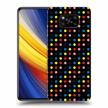 Picasee silikonový černý obal pro Xiaomi Poco X3 Pro - Colorful dots