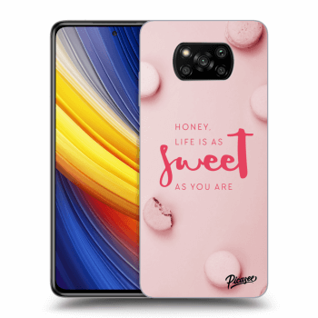 Picasee silikonový průhledný obal pro Xiaomi Poco X3 Pro - Life is as sweet as you are