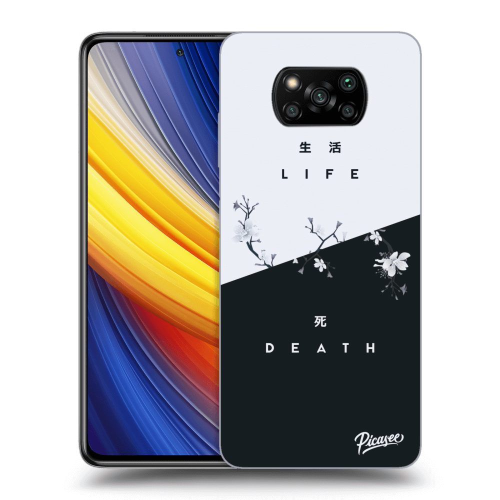 Picasee silikonový černý obal pro Xiaomi Poco X3 Pro - Life - Death
