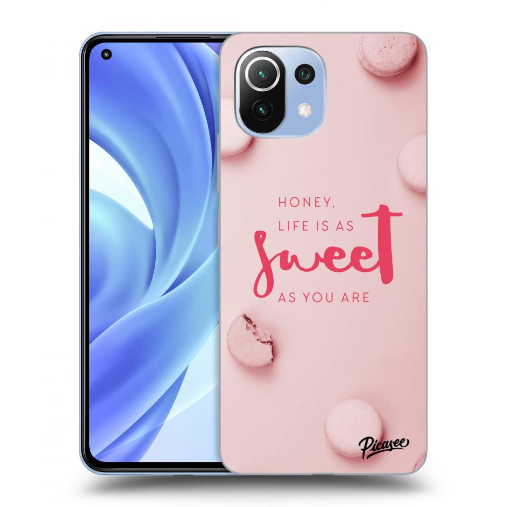 Picasee silikonový černý obal pro Xiaomi Mi 11 - Life is as sweet as you are