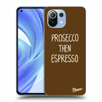 Picasee silikonový černý obal pro Xiaomi Mi 11 - Prosecco then espresso