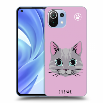 Picasee silikonový černý obal pro Xiaomi Mi 11 - Chybí mi kočky - Růžová