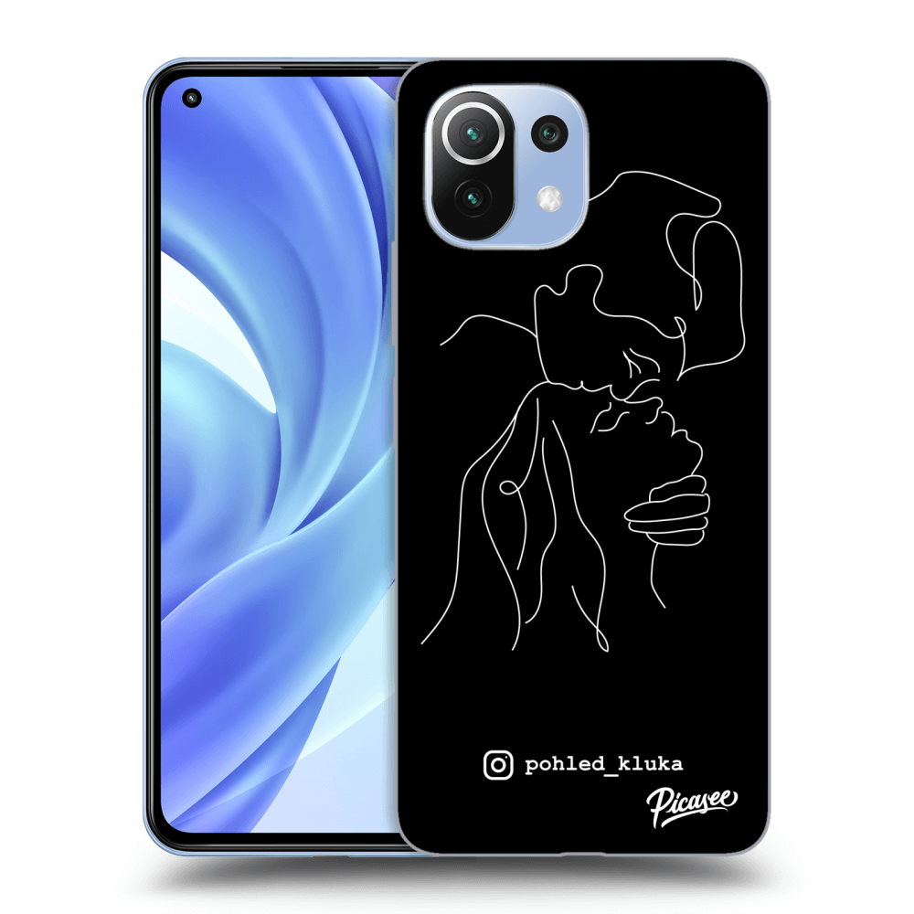 Picasee silikonový černý obal pro Xiaomi Mi 11 - Forehead kiss White
