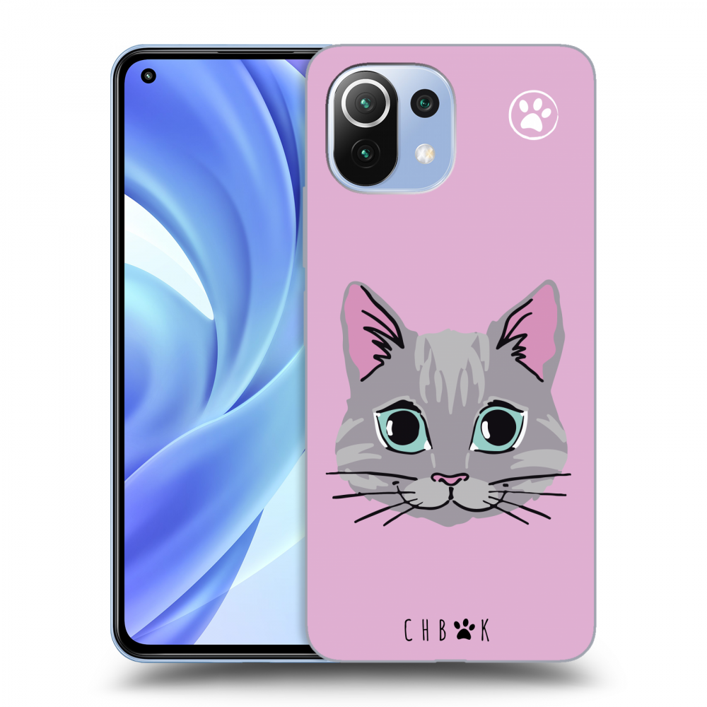 Picasee silikonový černý obal pro Xiaomi Mi 11 Lite - Chybí mi kočky - Růžová