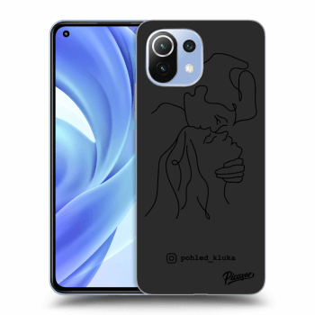 Picasee silikonový černý obal pro Xiaomi Mi 11 Lite - Forehead kiss