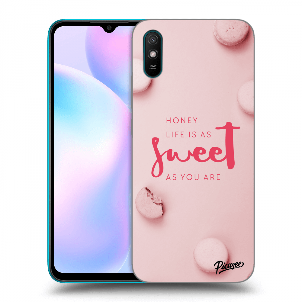 Picasee silikonový černý obal pro Xiaomi Redmi 9AT - Life is as sweet as you are