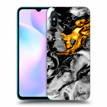 Obal pro Xiaomi Redmi 9AT - Black Gold 2