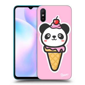 Picasee silikonový průhledný obal pro Xiaomi Redmi 9AT - Ice Cream Panda