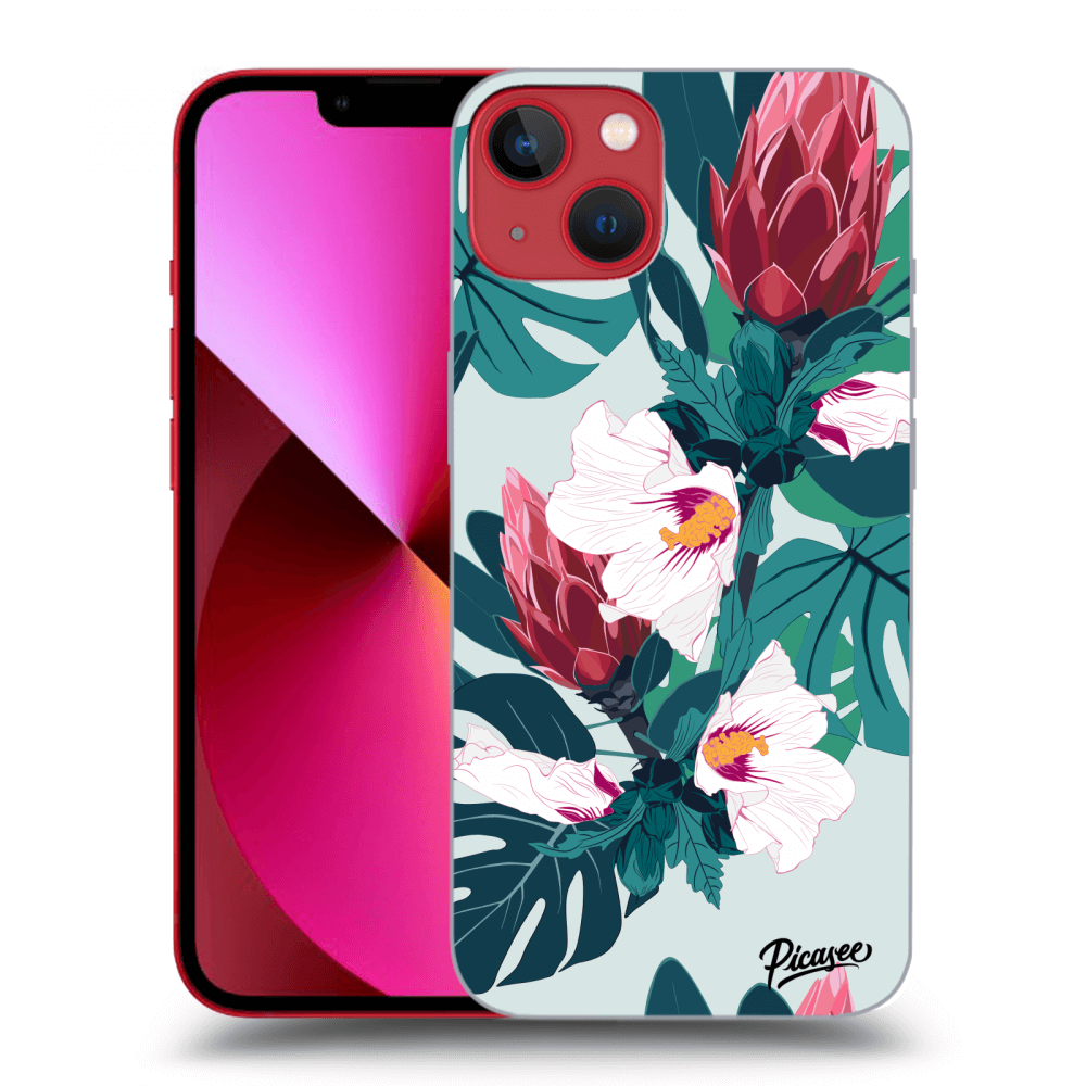 Picasee silikonový průhledný obal pro Apple iPhone 13 - Rhododendron