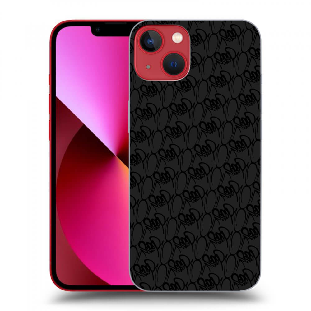 Picasee silikonový černý obal pro Apple iPhone 13 - Separ - Black On Black 2