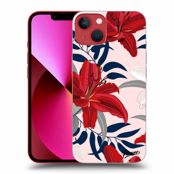 Obal pro Apple iPhone 13 - Red Lily