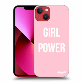 Picasee silikonový průhledný obal pro Apple iPhone 13 - Girl power