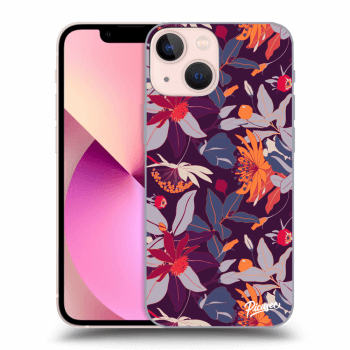 Obal pro Apple iPhone 13 mini - Purple Leaf