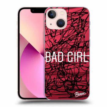 Picasee silikonový černý obal pro Apple iPhone 13 mini - Bad girl
