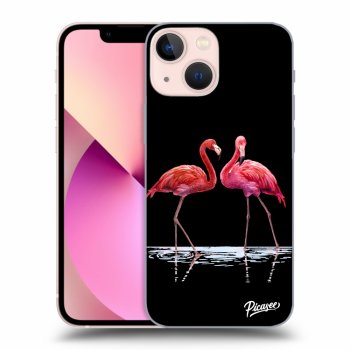 Obal pro Apple iPhone 13 mini - Flamingos couple