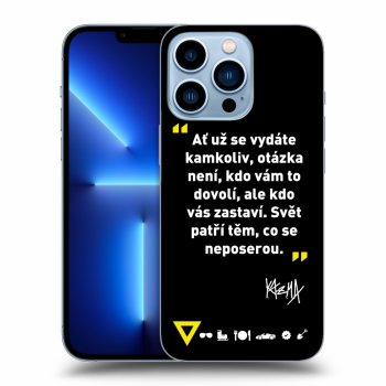 Obal pro Apple iPhone 13 Pro - Kazma - SVĚT PATŘÍ TĚM, CO SE NEPOSEROU