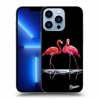 Picasee ULTIMATE CASE MagSafe pro Apple iPhone 13 Pro - Flamingos couple