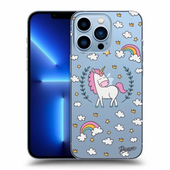 Picasee silikonový průhledný obal pro Apple iPhone 13 Pro - Unicorn star heaven