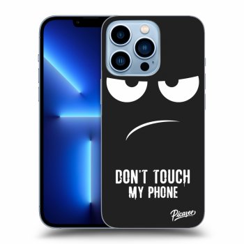 Picasee silikonový černý obal pro Apple iPhone 13 Pro - Don't Touch My Phone
