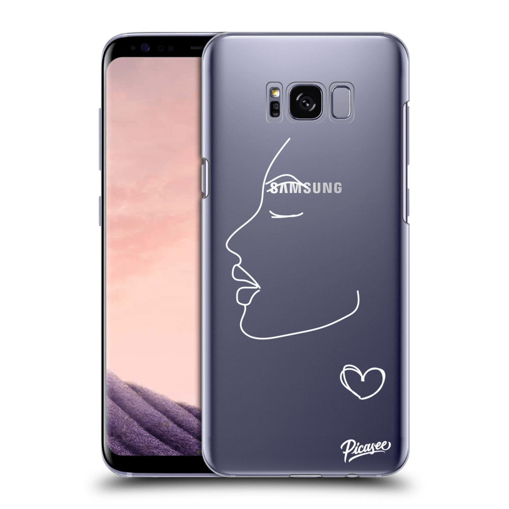 Picasee silikonový průhledný obal pro Samsung Galaxy S8+ G955F - Couple girl White