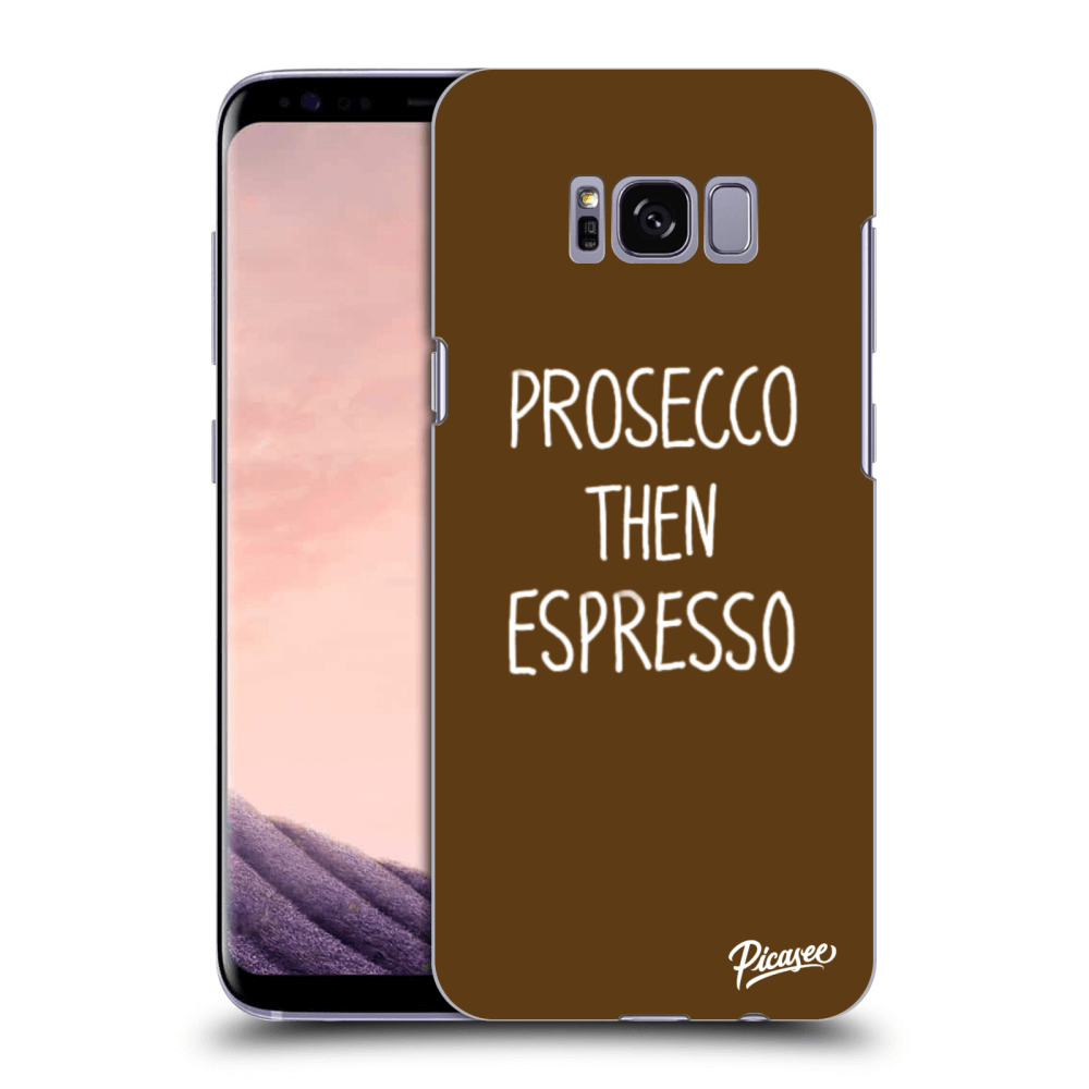 Picasee silikonový průhledný obal pro Samsung Galaxy S8+ G955F - Prosecco then espresso
