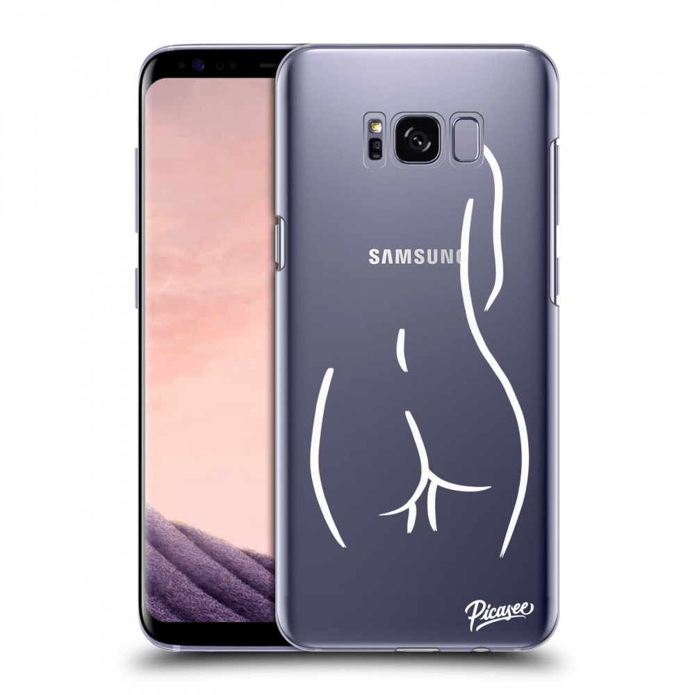 Picasee silikonový průhledný obal pro Samsung Galaxy S8+ G955F - Svlečená Bílá