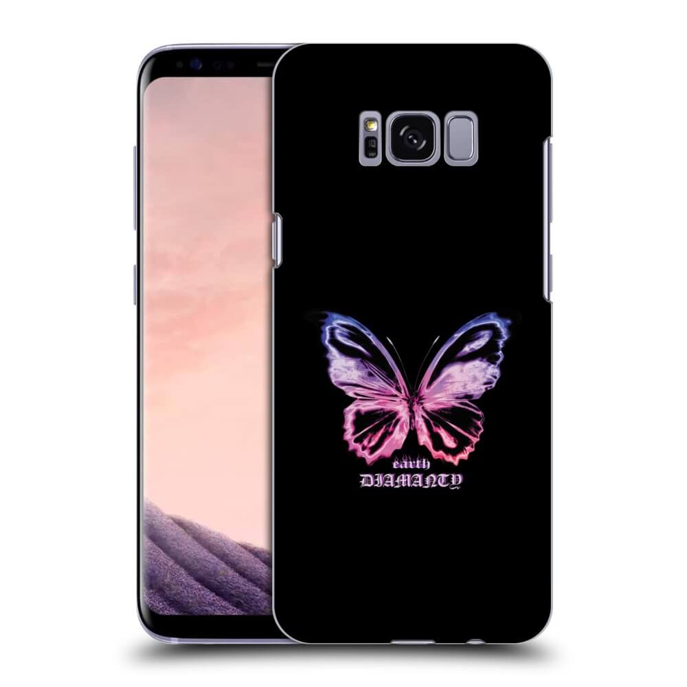 Picasee silikonový průhledný obal pro Samsung Galaxy S8+ G955F - Diamanty Purple