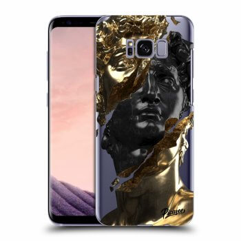Picasee silikonový průhledný obal pro Samsung Galaxy S8+ G955F - Gold - Black