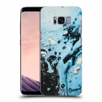 Picasee silikonový průhledný obal pro Samsung Galaxy S8+ G955F - Organic blue