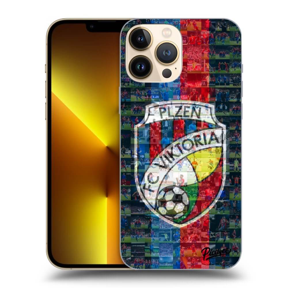 Picasee silikonový průhledný obal pro Apple iPhone 13 Pro Max - FC Viktoria Plzeň A